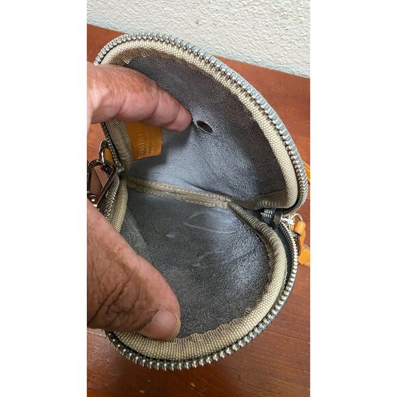 Divina Firenze Small Blue Leather Crossbody Bag Tan Strap Italian Leather - Picture 4 of 8